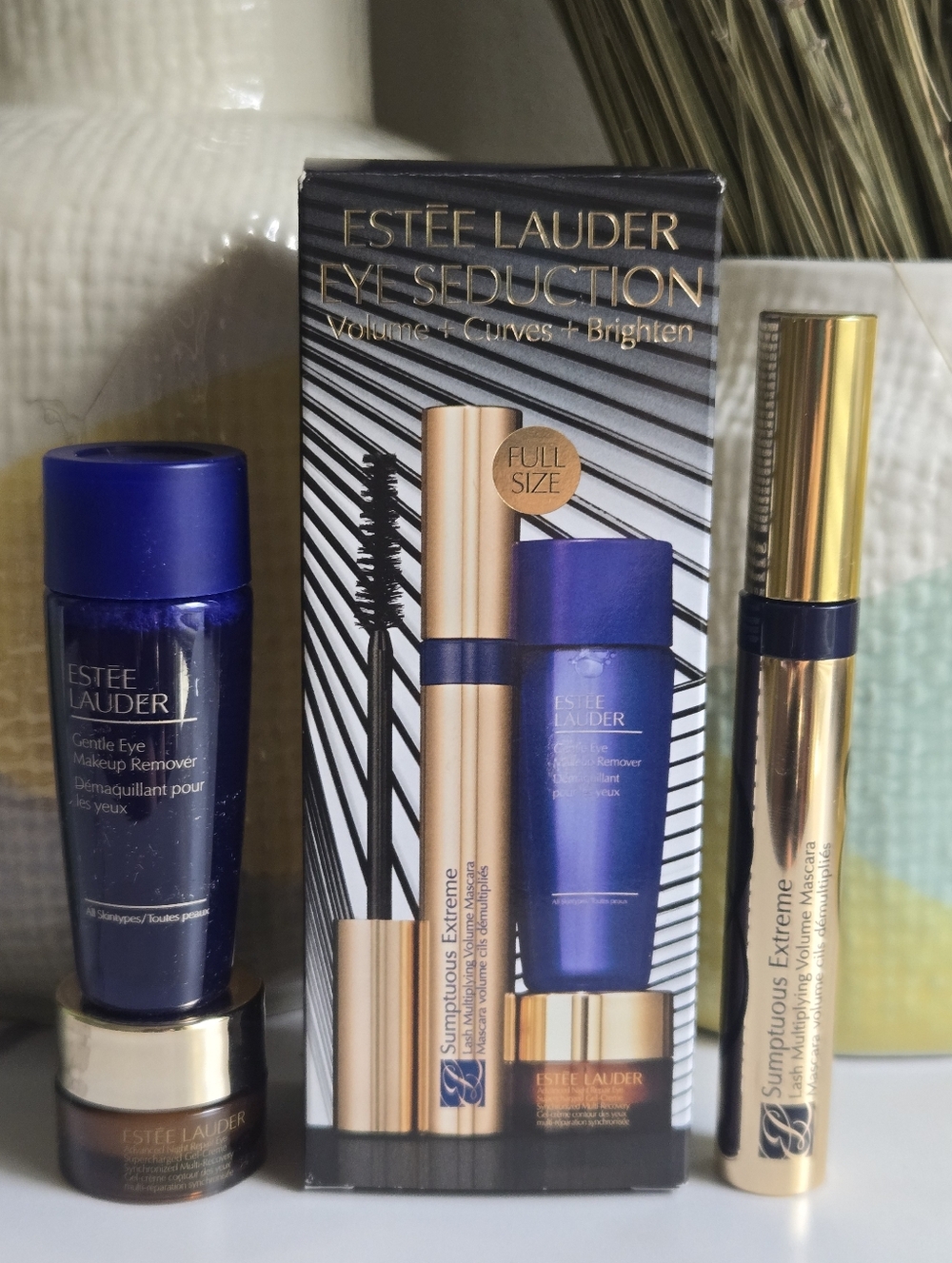 NIB Estée Lauder Eye Seduction Mascara And Eyecare Trio Set